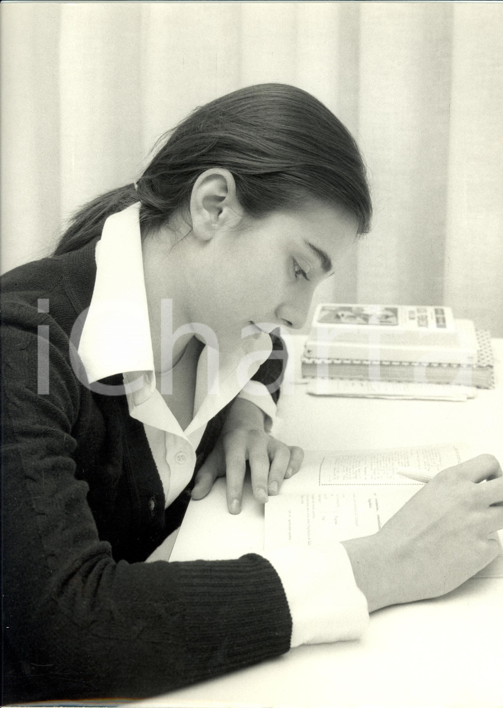 Fotografia d epoca originale 1980 ca TENNIS Campionessa Manuela ZONI fotoritratto Foto 24 x 30 cm 1