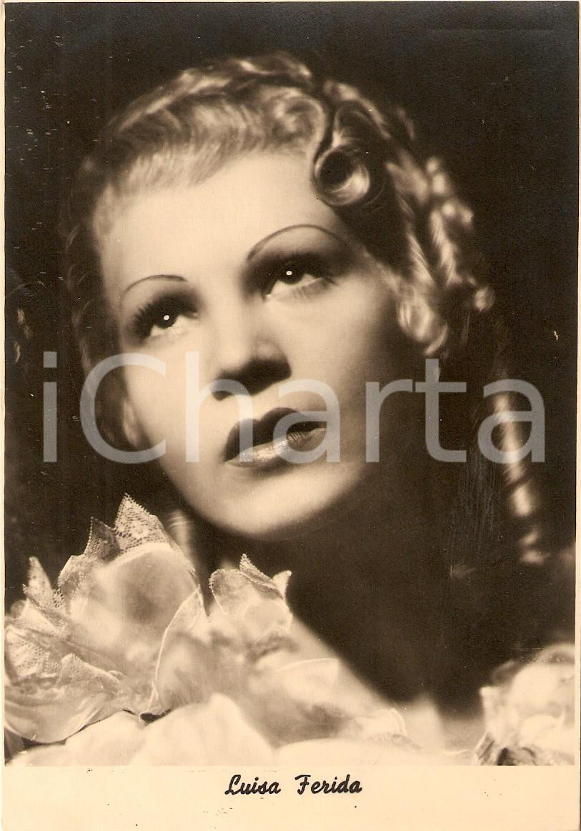 Cartolina originale da collezione 1937 CINEMA Attrice Luisa FERIDA Ritratto Cartolina FG NV 1