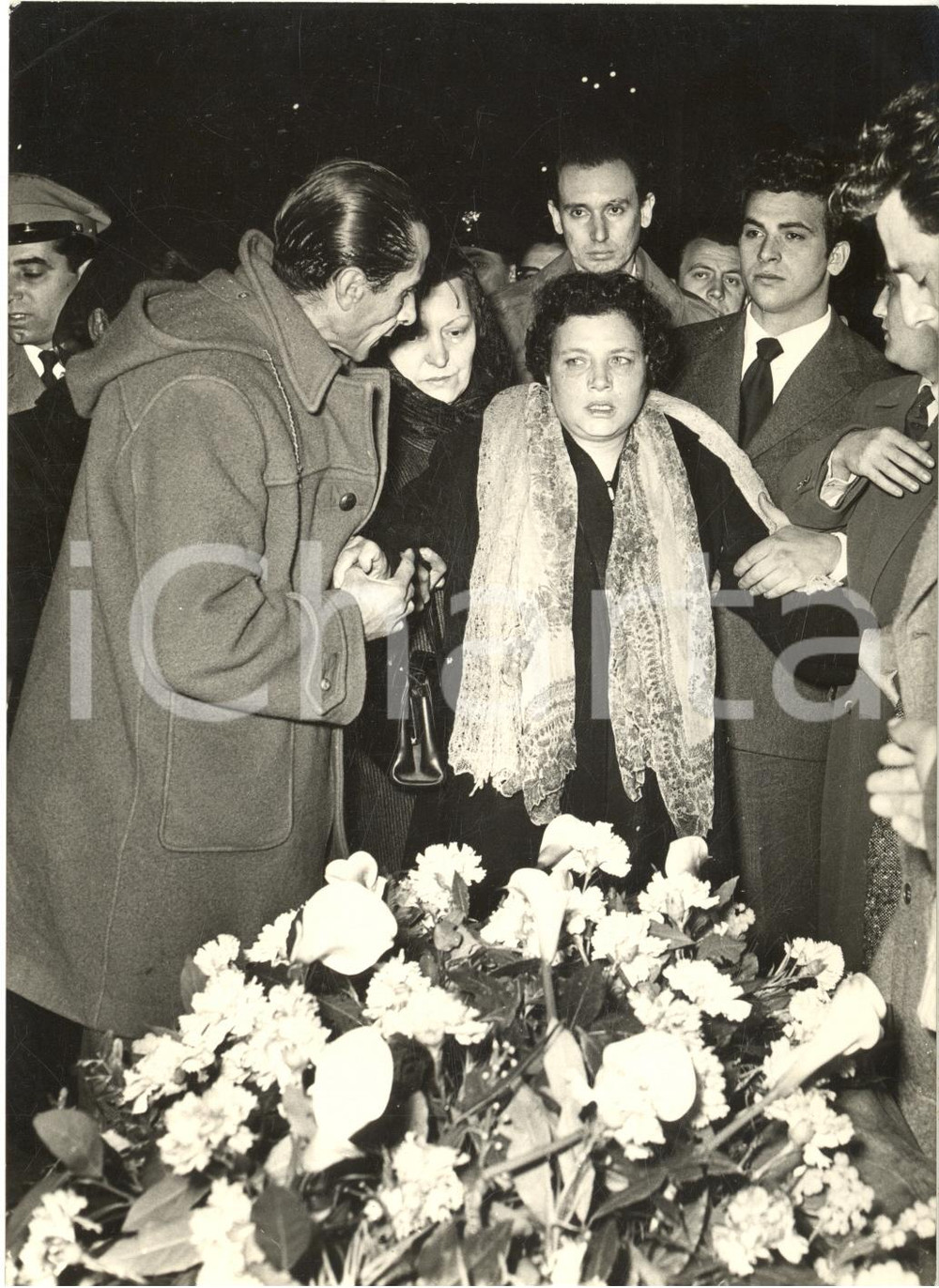 1955 RIETI Funerali vittime incidente aereo del DC 6 sul Terminillo *Foto 13x18