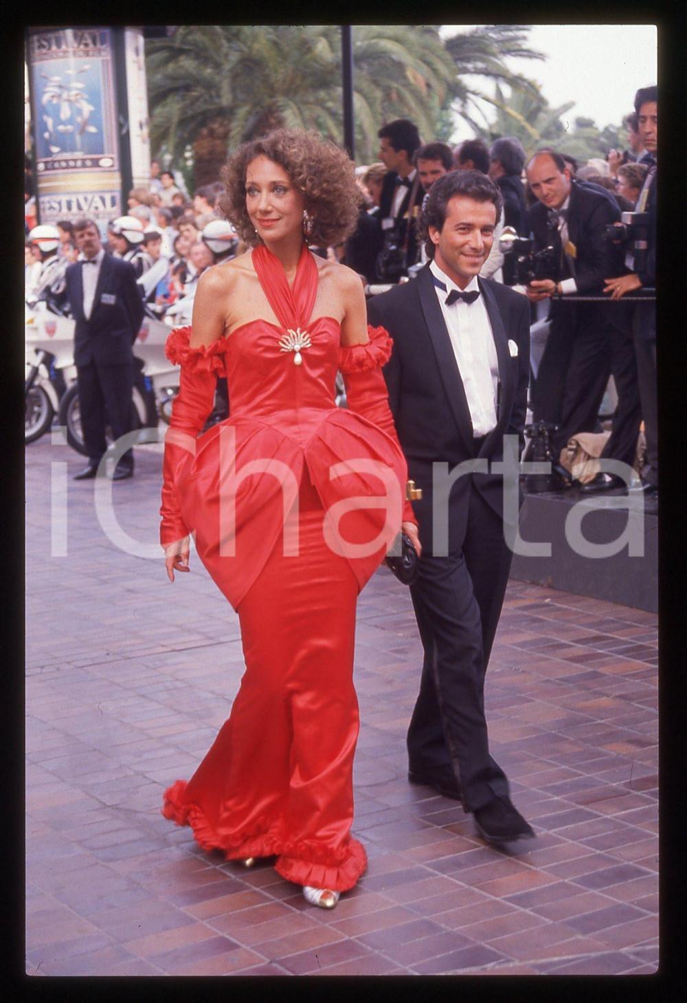 35mm vintage slide* 1988 CANNES Marisa BERENSON Bernard MONTIEL (4)