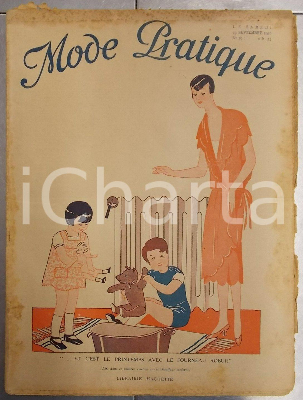 Giornale, rivista storica Septembre 1928 PARIS MODE PRATIQUE Journal femme maison n°39 Robes d aprèsmidi 1