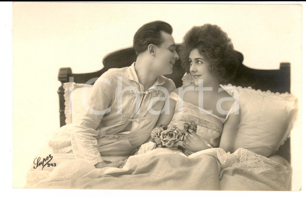 Fotografia d'epoca originale 1920 ca EROTICA VINTAGE La prima notte di nozze -  Ediz. Super 943 *Photo 1
