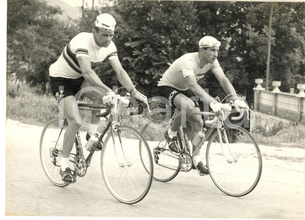 1957 CICLISMO GIRO D'ITALIA Rik VAN STEENBERGEN Nino DEFILIPPIS - Foto 18x13 cm