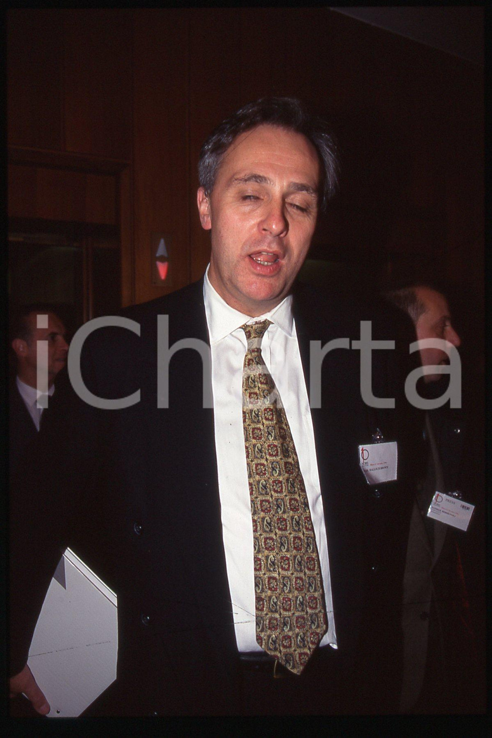 35mm vintage slide* 1994 ca POLITICS Diplomat & consultant Mark Malloch BROWN 15