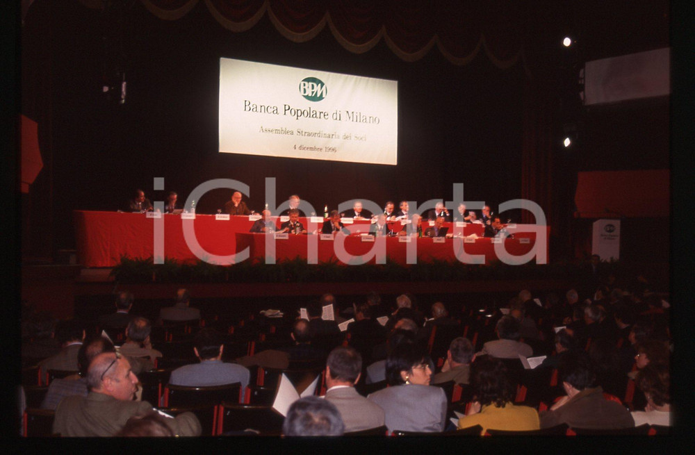 35mm vintage slide* 1996 BANCA POPOLARE DI MILANO Assemblea straordinaria (2)