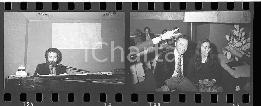 35mm LOTTO 2 NEGATIVI * 1970 MUSICA Augusto MARTELLI al piano Ritratto (1)