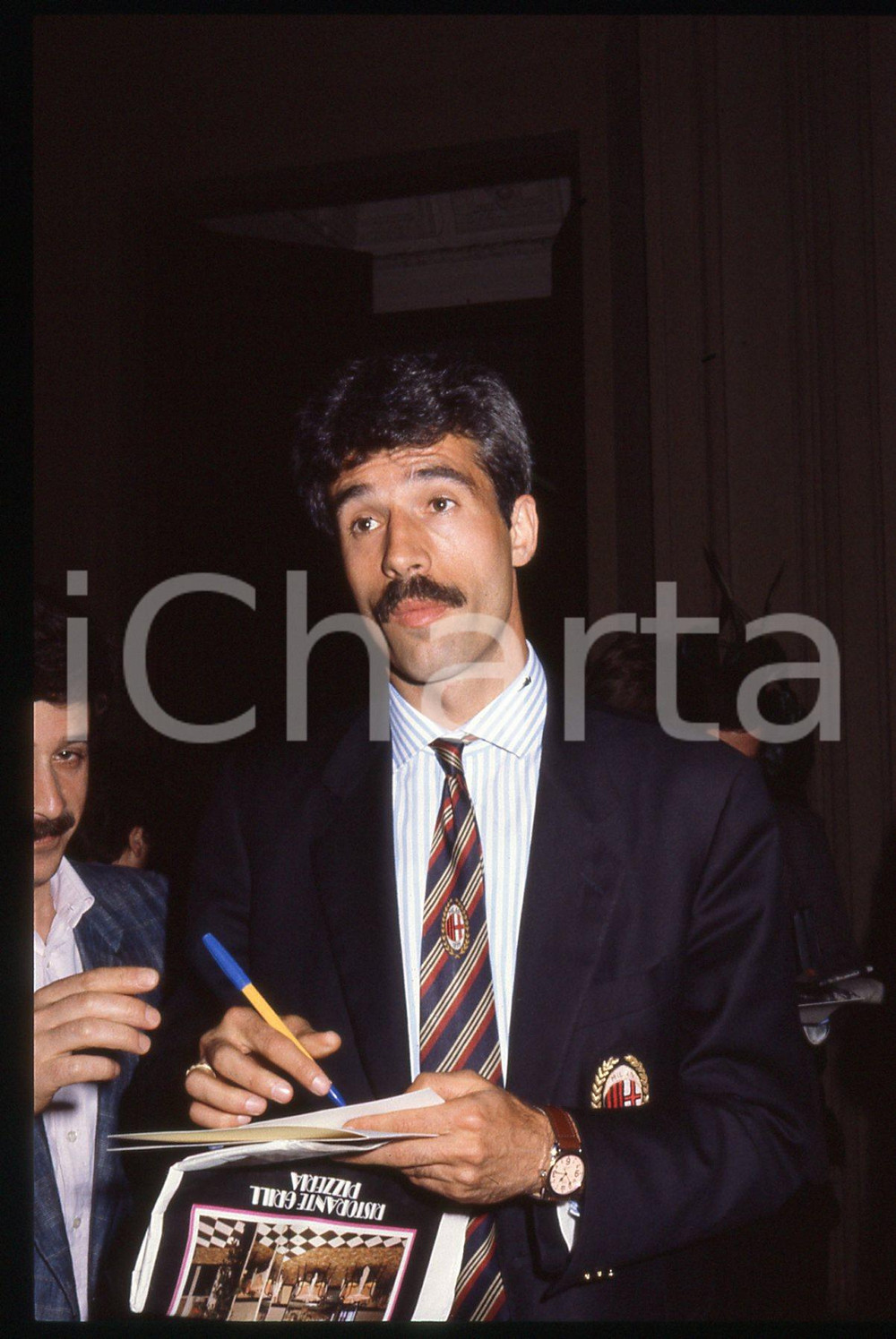 35mm vintage slide* 1988 MILANO CALCIO Pietro Paolo VIRDIS AC MILAN - Autografi