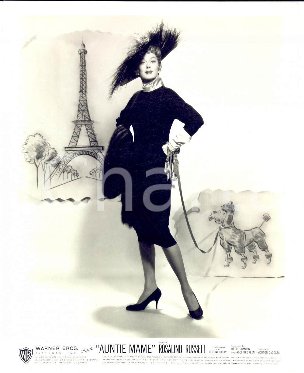 Fotografia d epoca originale 1958 CINEMA Film Auntie Mame  Rosalind RUSSELL  Fotografia 20x25 cm 1
