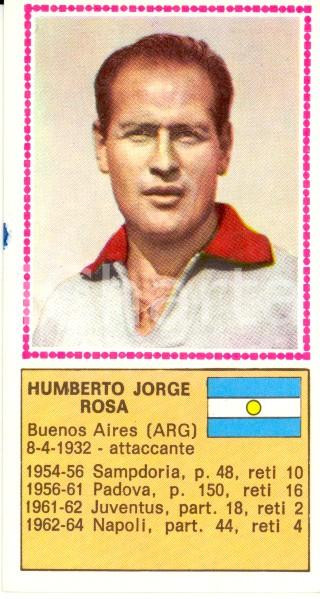 Oggetto da collezione cartaceo PANINI - CALCIATORI 1970 - 1971 Figurina Humberto Jorge ROSA *Serie A allenatore 1