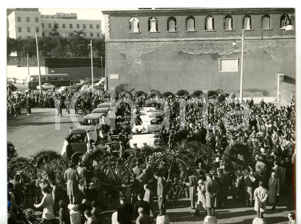 1960 ROMA Funerali equipaggio volo ALITALIA precipitato a SHANNON *Foto 24x18 cm