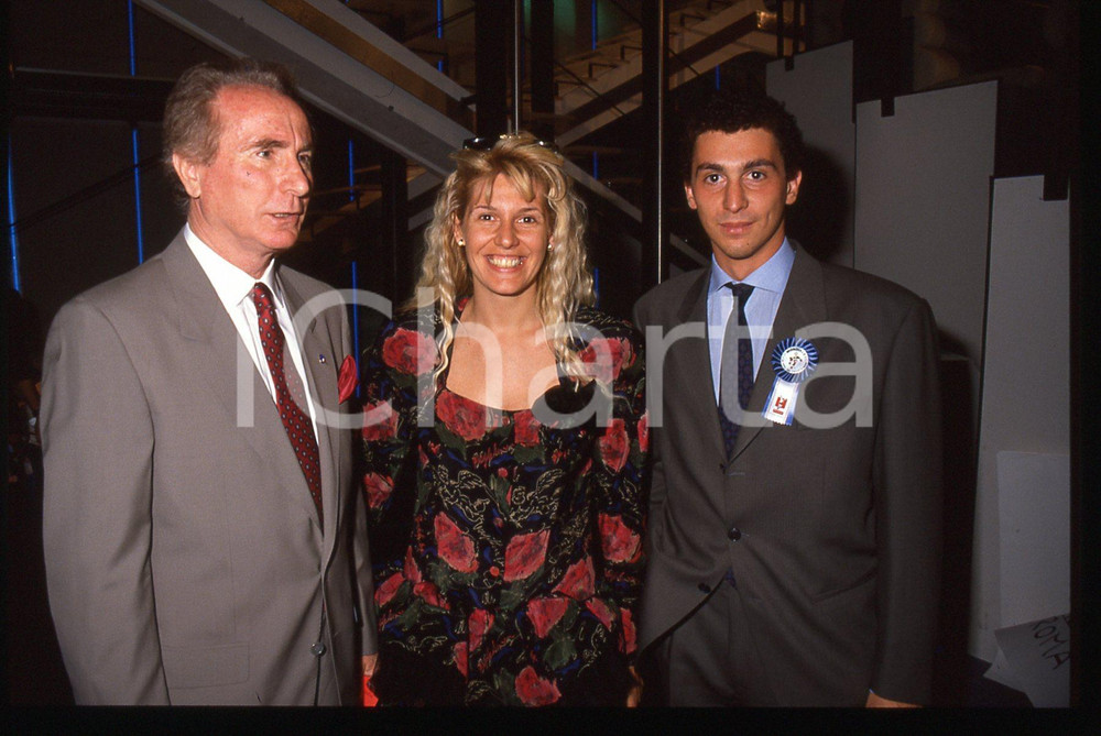 35mm vintage slide* 1989 CALCIO Azeglio e Gianluca VICINI Maria Teresa RUTA 2