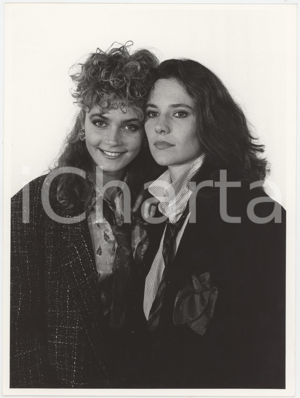 Fotografia d epoca originale 1985 ca CINEMA Attrici Giovanna MALDOTTI Valeria CAVALLI 3  Foto 1