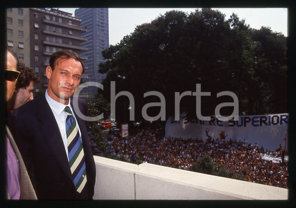35mm vintage slide* 1992 MILANO Salvatore SCHILLACI Presentazione INTER 92-93 4