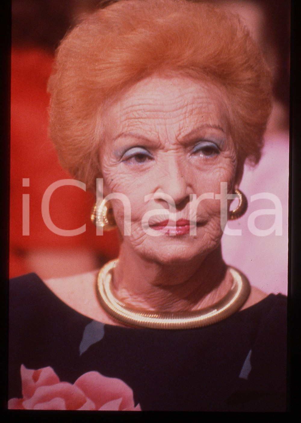 35mm vintage slide* 1990ca ITALIA SPETTACOLO Doris DURANTI Ritratto 