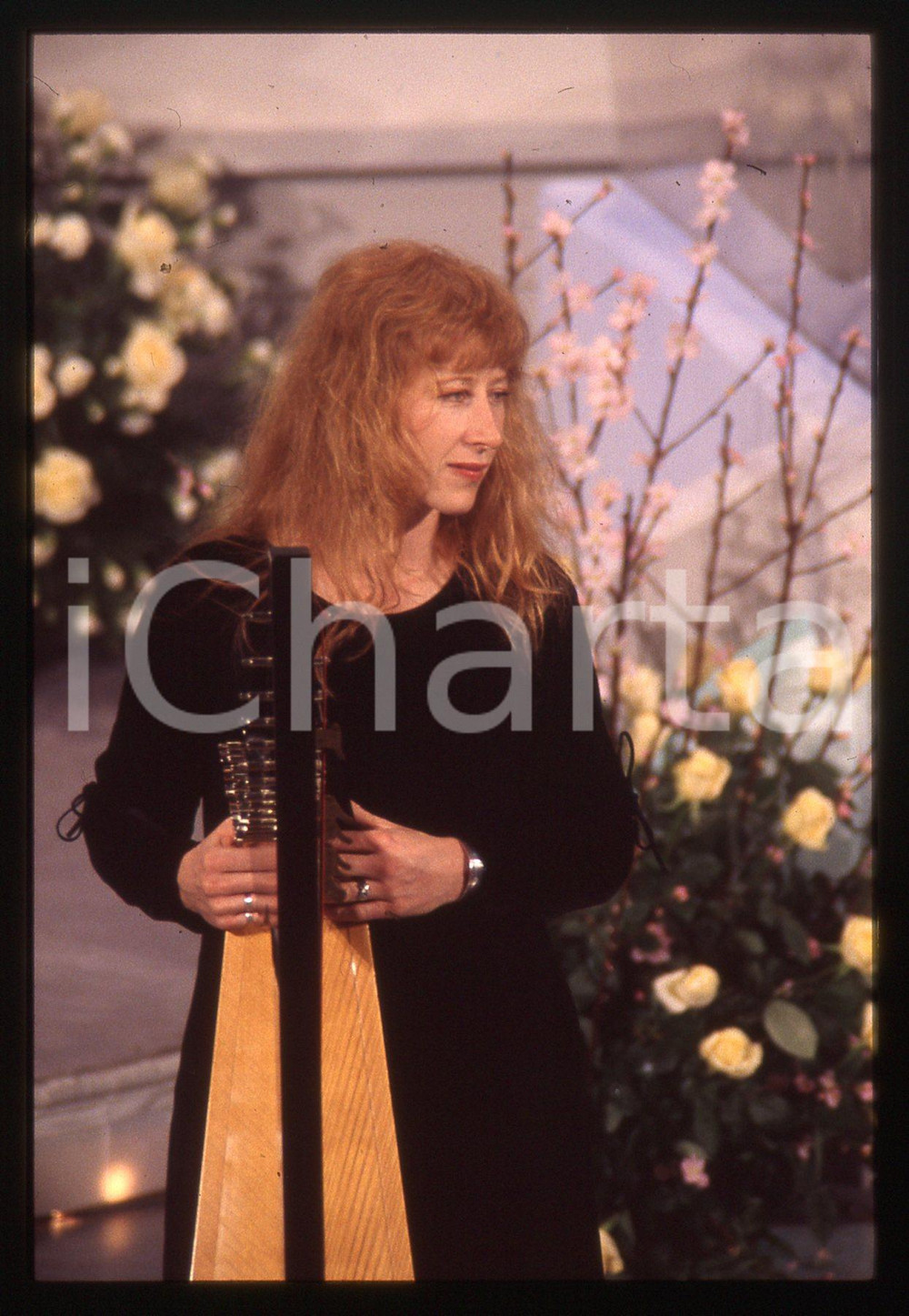 35mm vintage slide* 1995 FESTIVAL SANREMO - Loreena MCKENNITT (2)