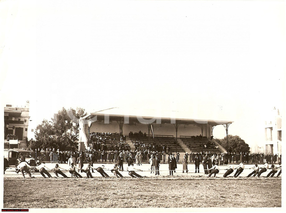 Fotografia d epoca originale 1935 ITALIA  Atletica  V° Campionato Nazionale tiro fune Foto 1