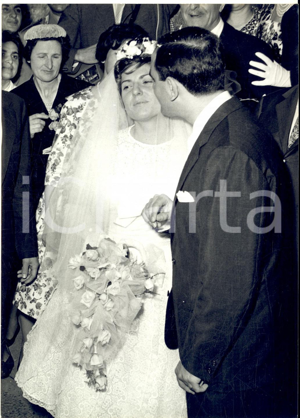 1960 TORINO Chiesa S. MARGHERITA - Nozze Tonina TORRIELLI e Mario MASCHIO *Foto