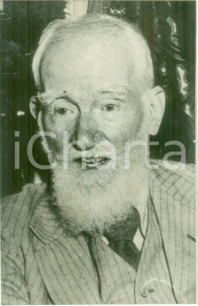 Fotografia d epoca originale 1946 DUBLINO George bernard SHAW festeggia 90 anni Fotografia bassa qualitÃ  1