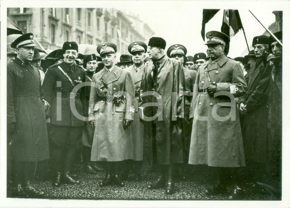 Fotografia d epoca originale 1937 MILANO Duca di BERGAMO commemorazione delle Cinque Giornate Fotografia 1