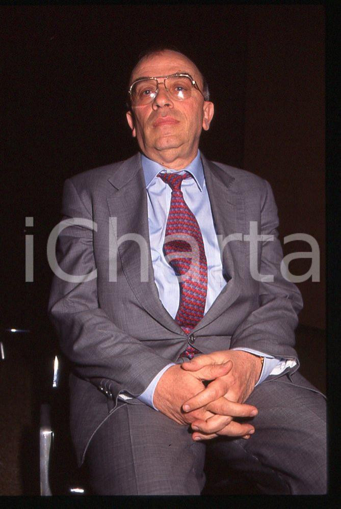 35mm vintage slide* 1998 MILANO POLITICA Salvatore SCIASCIA 2