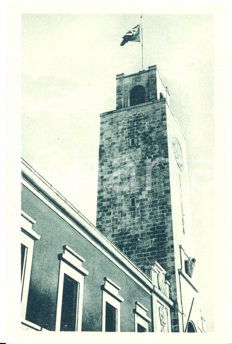 Cartolina originale da collezione 1935 ca LATINA La torre del municipio Cartolina postale FP NV 1