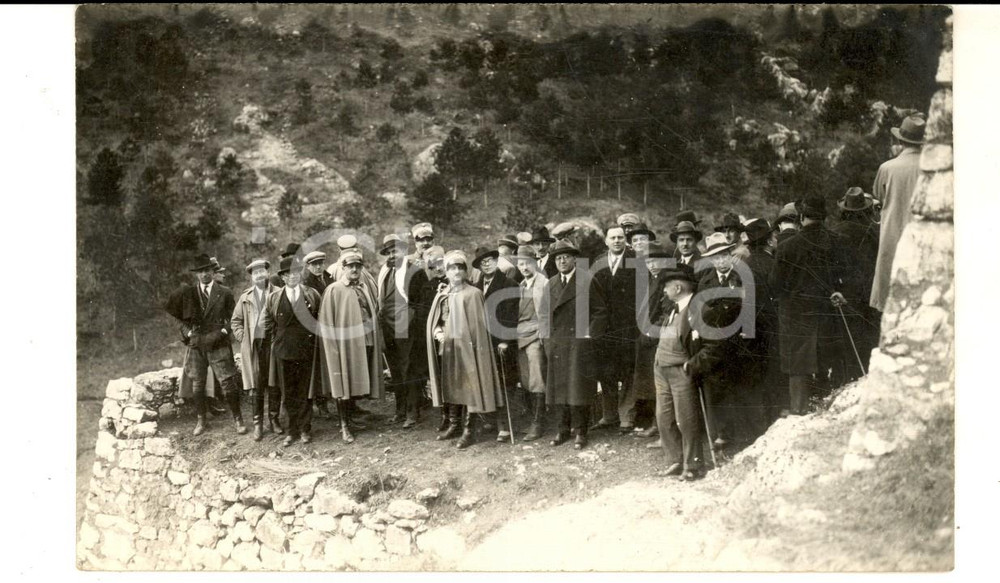 Fotografia d epoca originale 1930 AREA DI BERGAMO Ten. col. Mario TAVELLA alla fine del corso Foto GENTILI 1