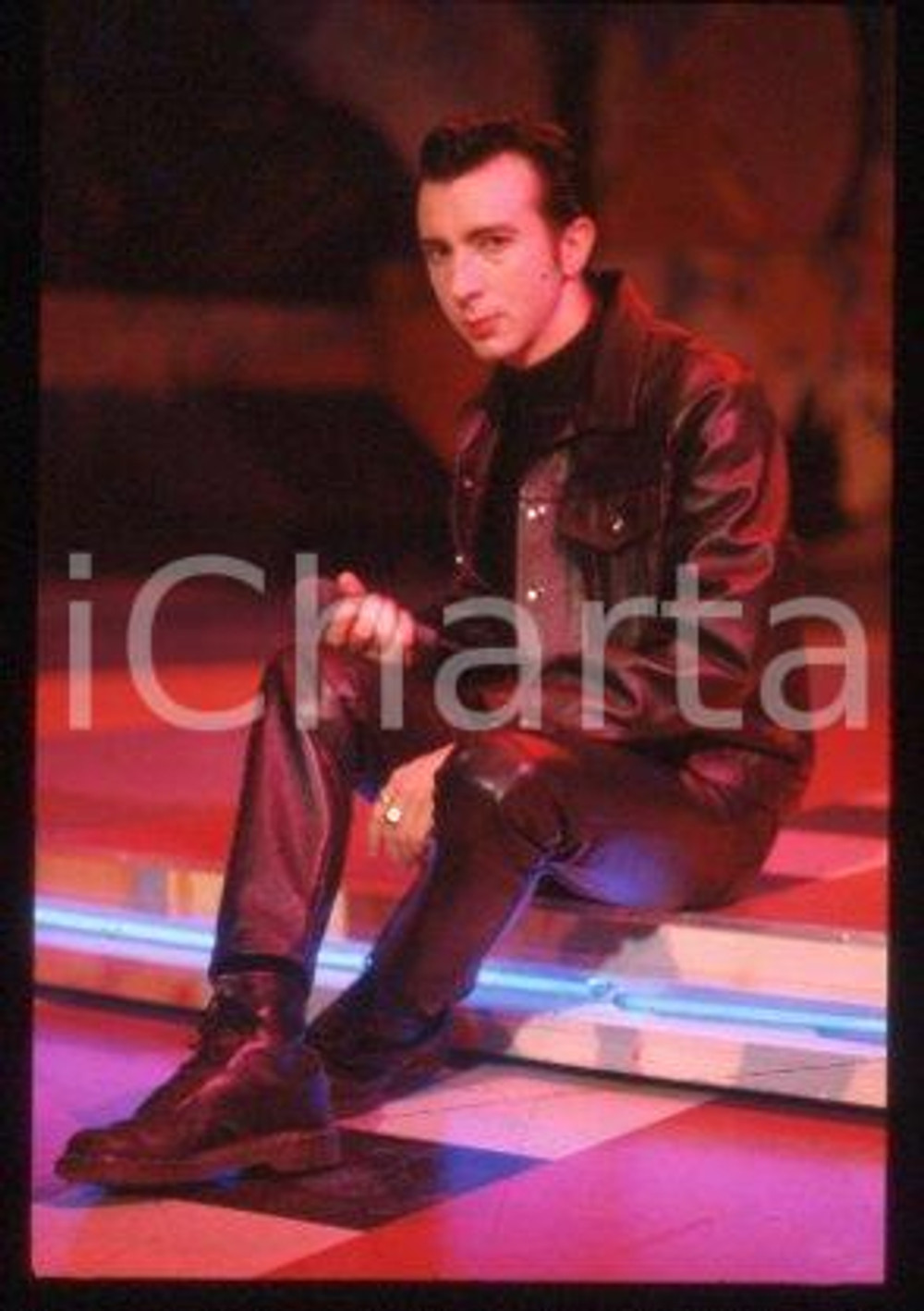 35mm vintage slide* 1990 ca MILAN Portrait of an English singer Marc ALMOND (3)