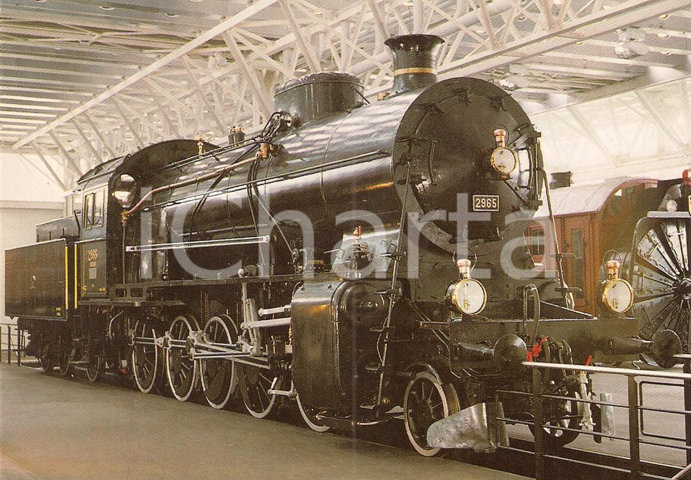 Cartolina originale da collezione 1983 LUZERN Verkehrhaus der SCHWEIZ Locomotive-tender C 5/6 *Cartolina 1