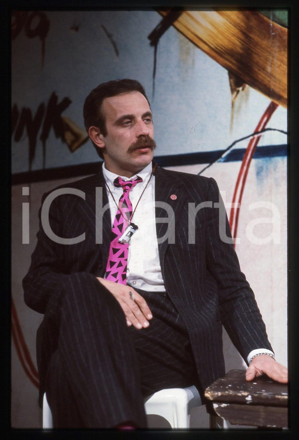 35mm vintage slide* 1985 ca RAI TV Piccio RAFFANINI - Ritratto del regista (2)