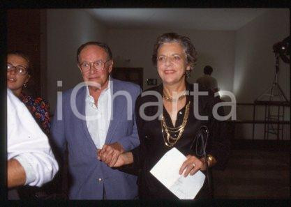 35mm vintage slide*1987 VENEZIA Joseph L.MANKIEWICZ moglie Mostra del Cinema(27)
