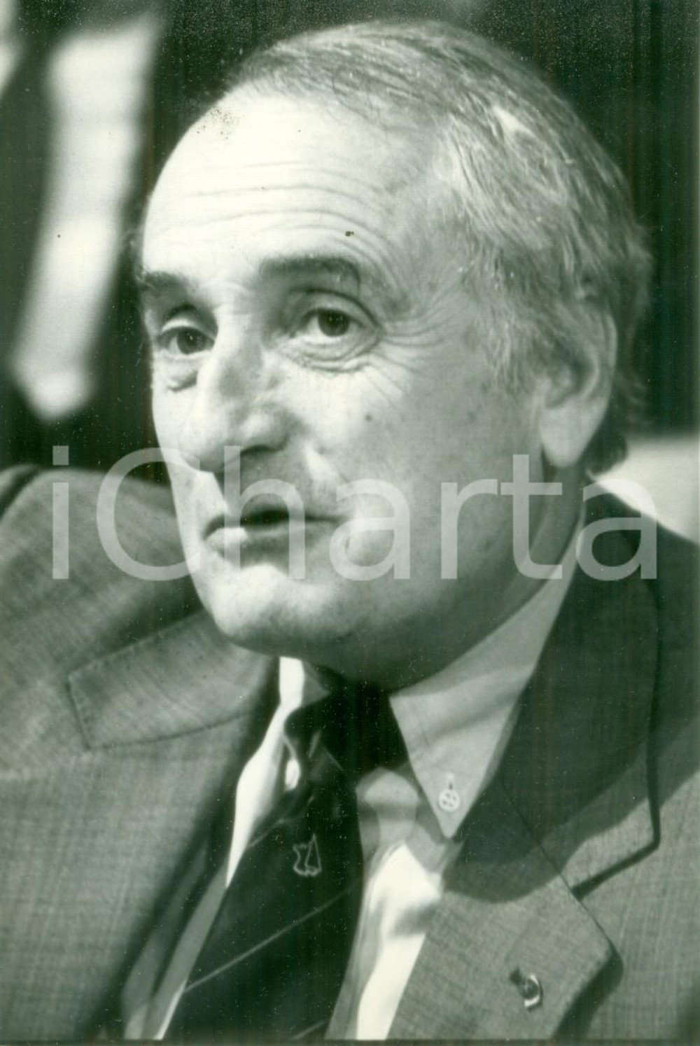 Fotografia d epoca originale 1989 PARIS JeanFranÃ§ois DENIAU candidato all AcadÃ©mie FranÃ§aise Fotografia 1