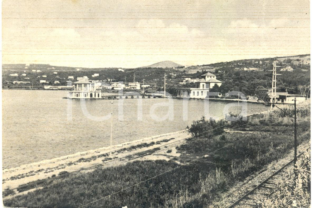 Cartolina originale da collezione 1962 BACOLI NA Il Lago FUSANO e la CASINA REALE a TORREGAVETA Cartolina FG VG 1