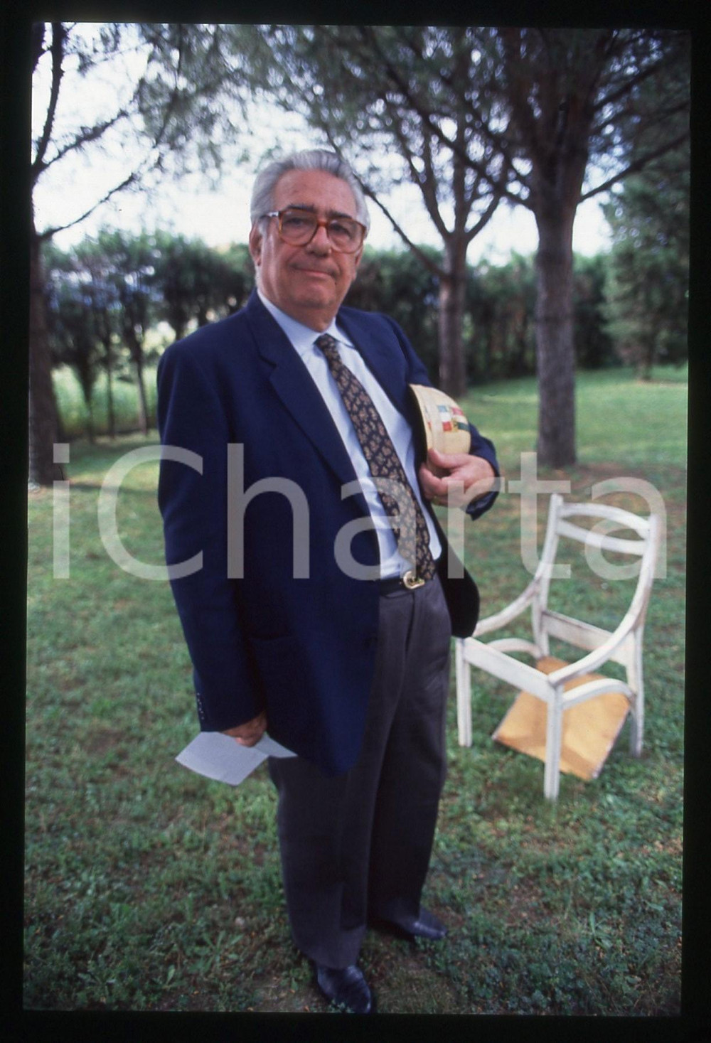 35mm vintage slide* 1990 FIRENZE Roberto VANNI leader Partito Automobilisti 1