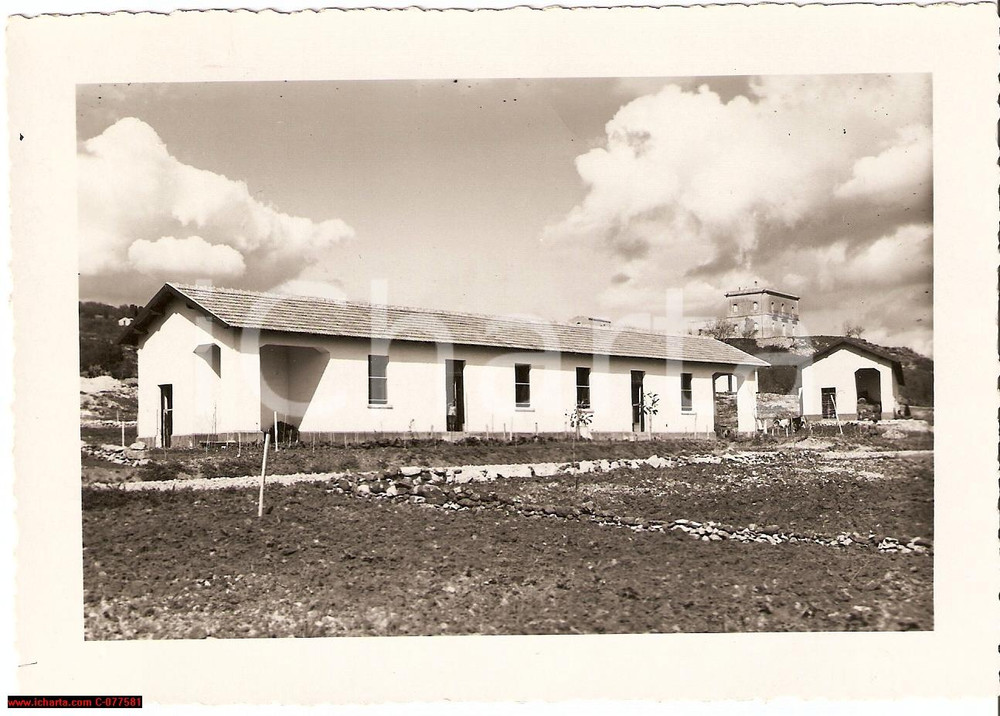 Fotografia d epoca originale 1935 Pergusa ENNA Sicilia Edilizia FOTO alloggi rurali 1