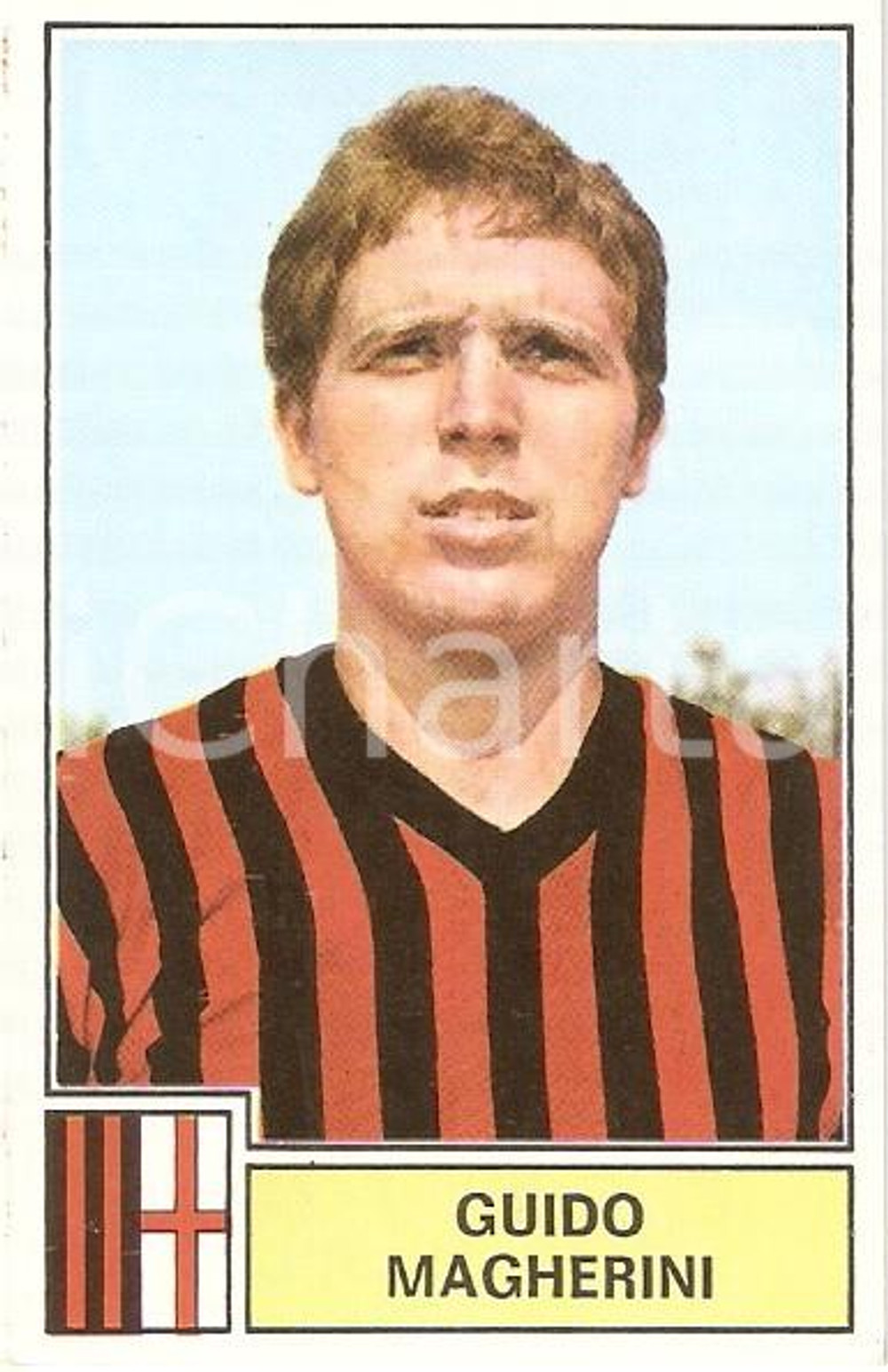 Oggetto da collezione cartaceo PANINI - CALCIATORI 1971 - 1972 Figurina Guido MAGHERINI Seria A MILAN 1