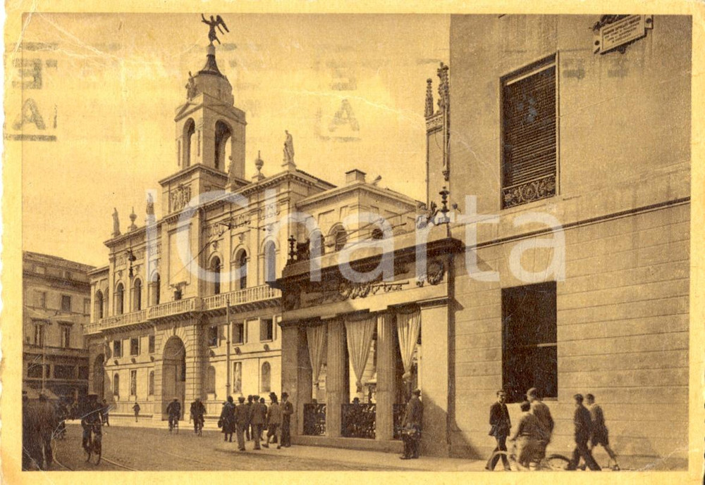 Autografo originale 1941 PADOVA Autografo Nina BERGAGIO artista EIAR su cartolina Palazzo Municipale 1