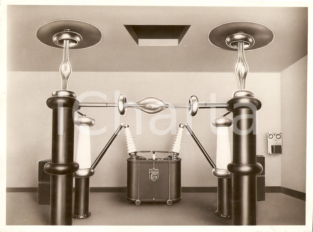 Fotografia d'epoca originale 1939 ROMA Impianto per roentgenterapia GORLA-SIAMA Istituto Radiologia *Foto 1