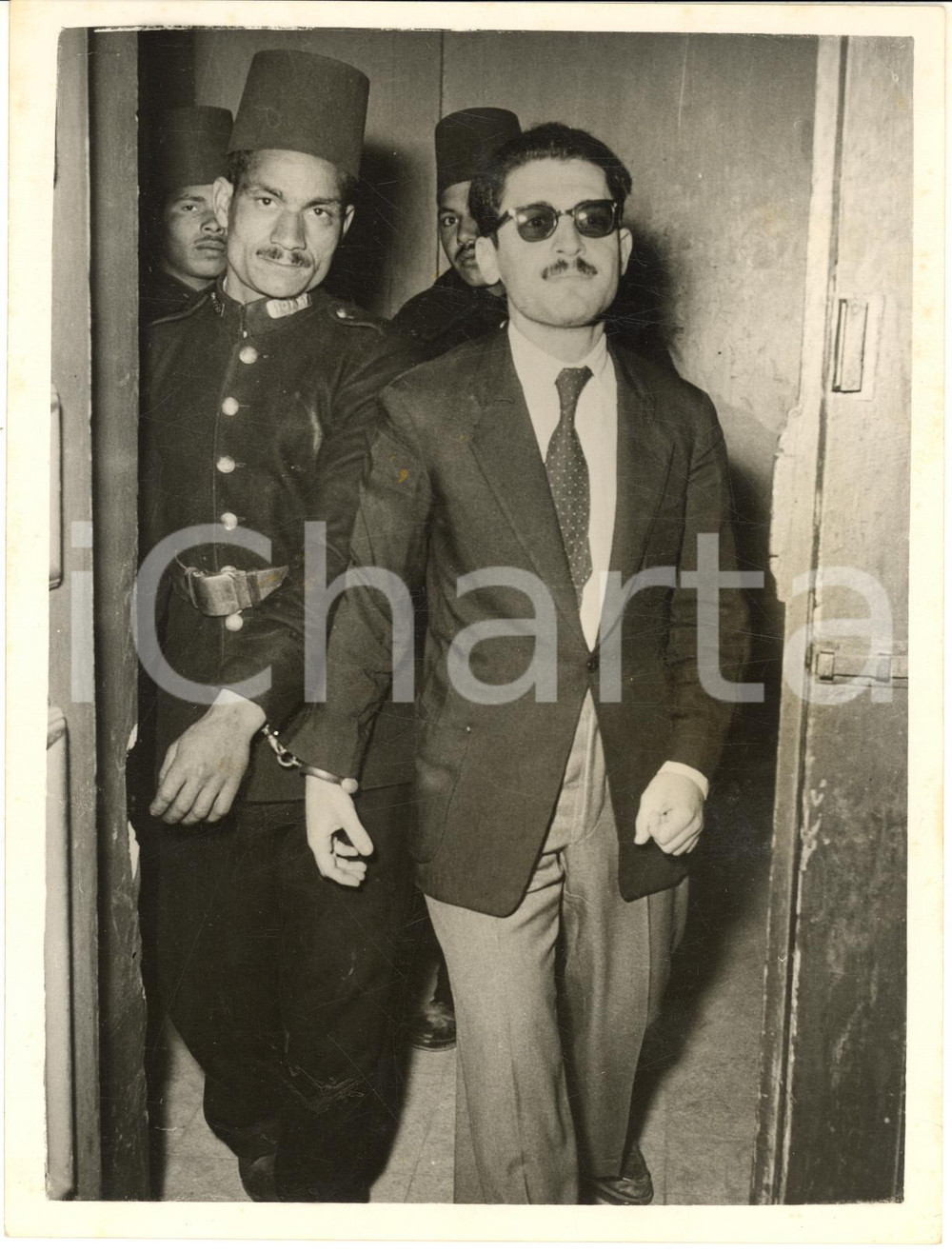 1955 CAIRO Lieto MOUSSA MARZOUK after his death sentence as Zionist spy *Photo