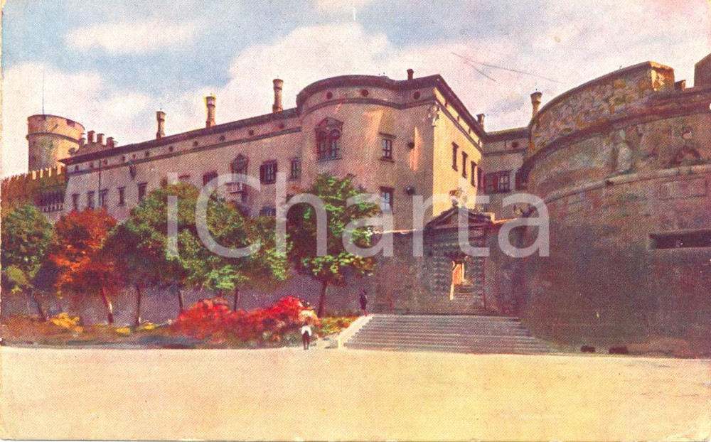 Cartolina originale da collezione 1920 ca TRENTO Il castello del BUONCONSIGLIO *Cartolina postale FP NV 1