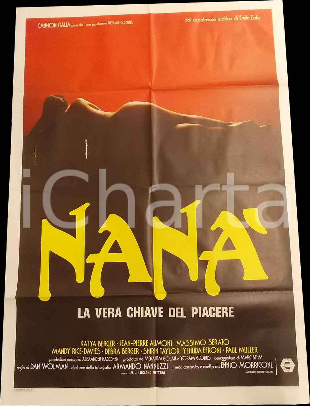Materiale cinematografico d’epoca 1983 NANA  La chiave del piacere  Katya BERGER Film EROTICO Manifesto 100x140 1