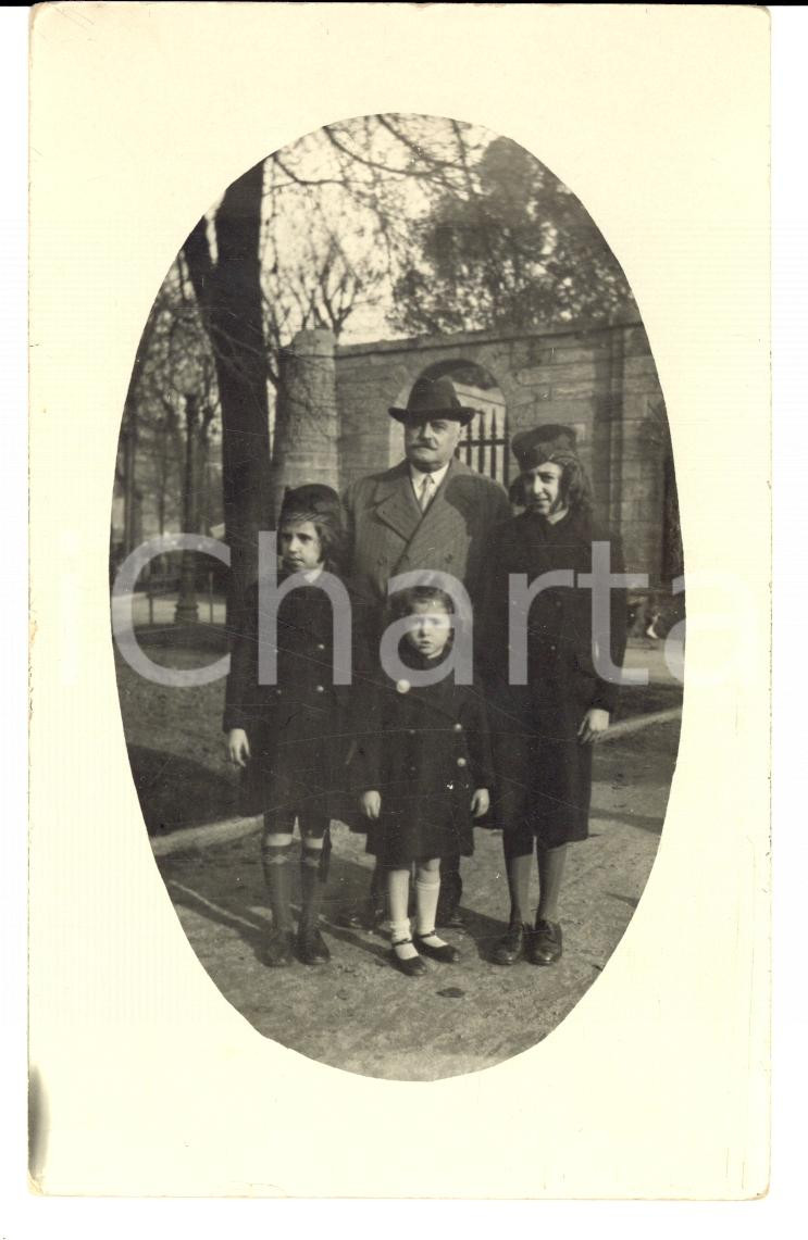 Fotografia d'epoca originale 1936 MILANO Conte GRISI RODOLI DELLA PIE' con le figlie bambine *Foto 1