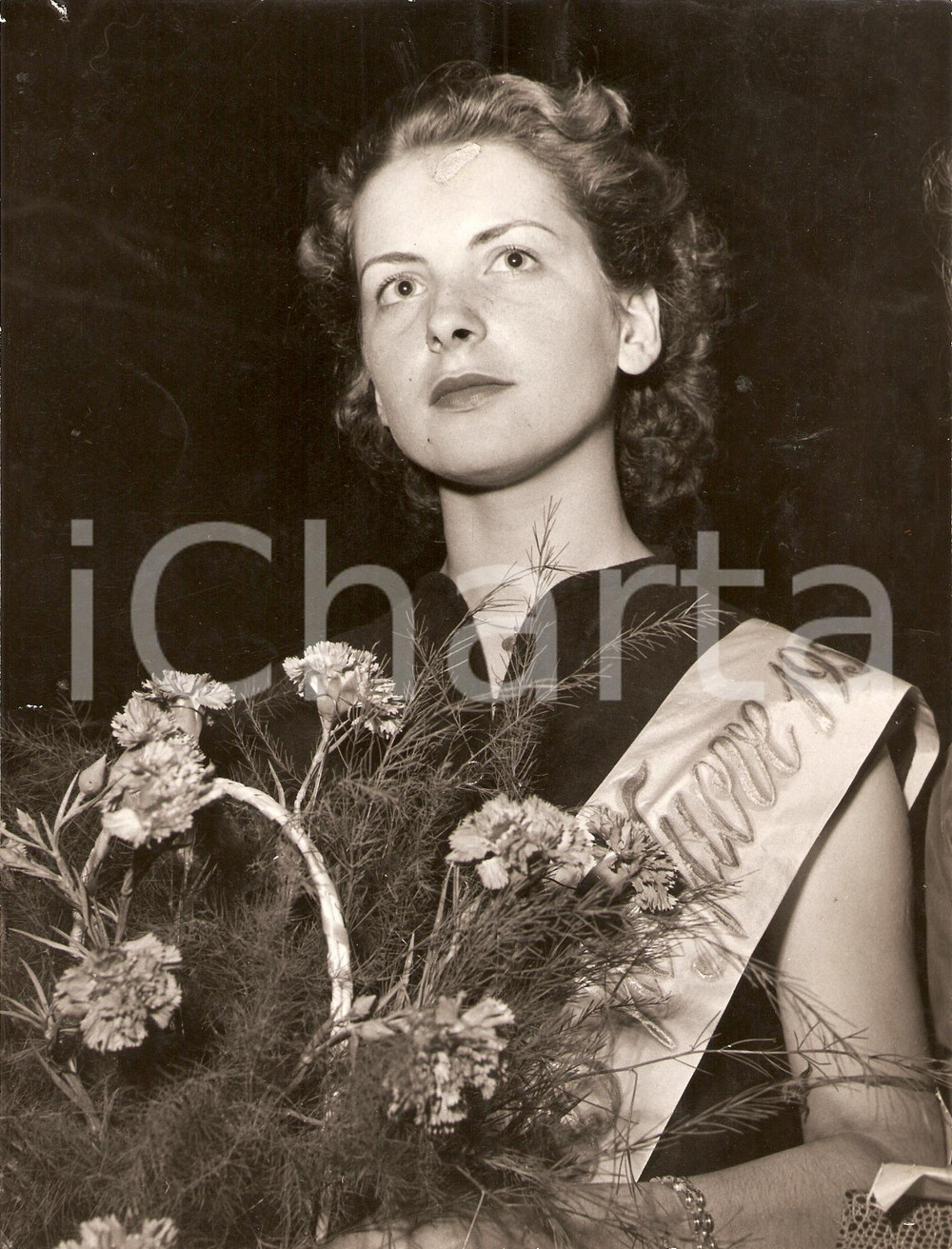 Fotografia d'epoca originale 1952 CINISELLO BALSAMO Iolanda COLLEONI Miss vie nuove 1
