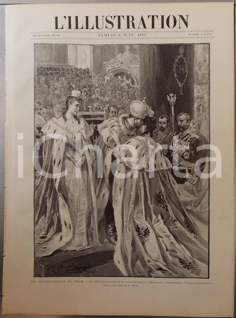 Giornale, rivista storica 1896 PARIS L'ILLUSTRATION Année 54 n° 2780 Le couronnement du tsar *Revue 1