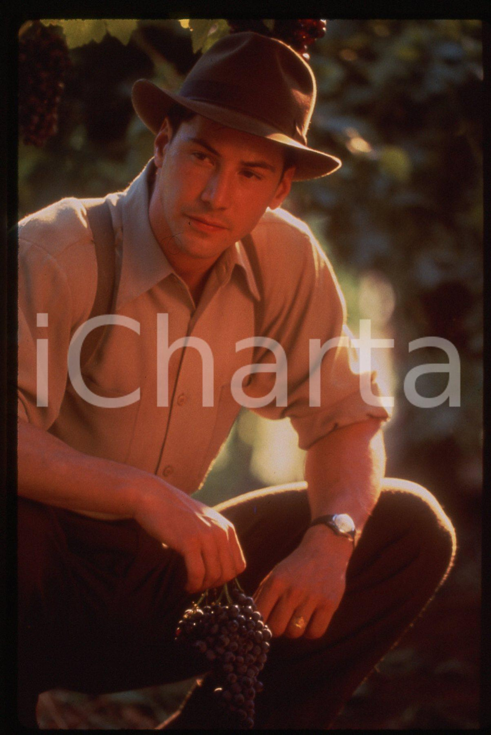 35mm vintage slide*1995 A WALK IN THE CLOUDS - Keanu REEVES Ritratto 
