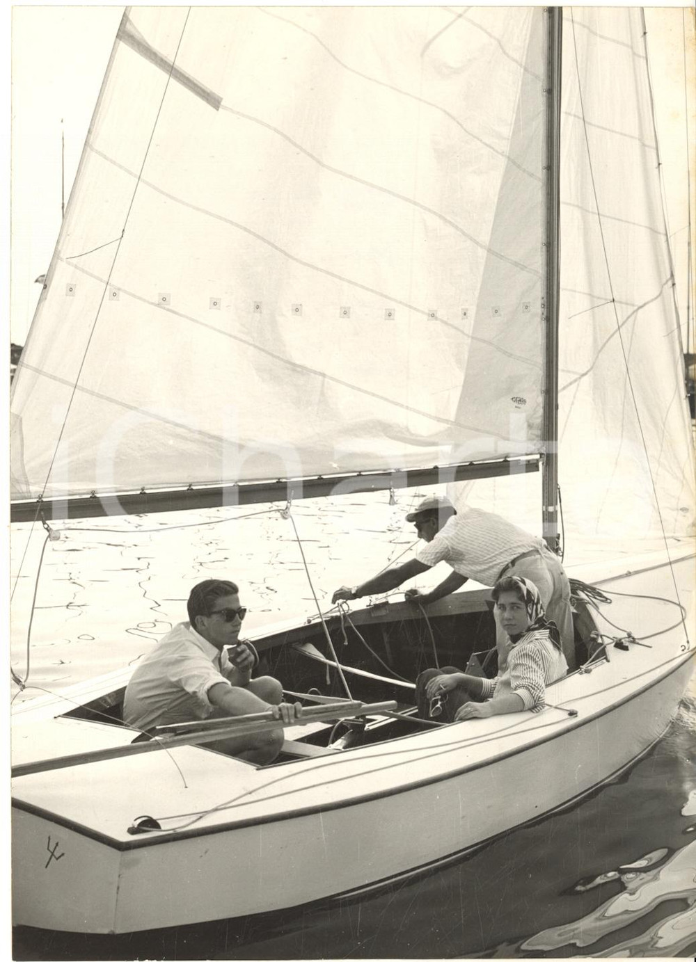 1959 ANZIO VELA Campionati Italiani Lightning - Costantino e Sofia di Grecia
