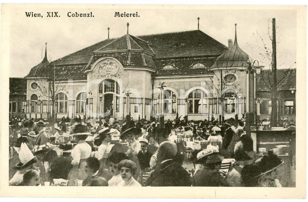 Cartolina originale da collezione 1915 WIEN  AUSTRIA Meierei Kobenzl  Cartolina ANIMATA FP NV 1