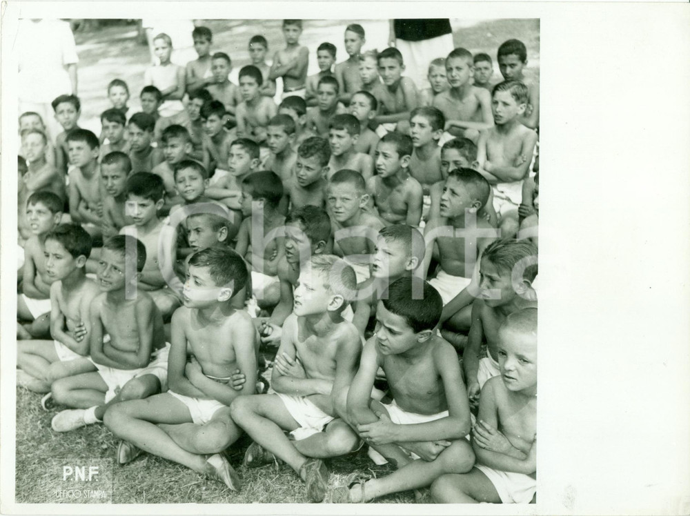 Fotografia d epoca originale 1942 WW2 Bambini alle colonie estive della GIL Fotografia 1