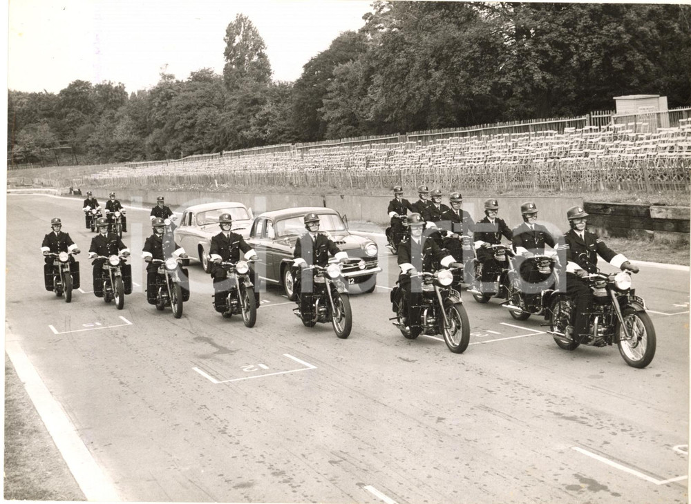 1959 LONDON Police escort rehearse for Eisenhower visit *Photo 20x15 cm