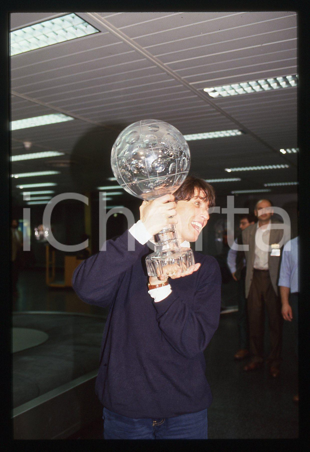 35mm vintage slide* 1996 ITALIA Manuela DI CENTA con Coppa Mondo SCI DI FONDO 14