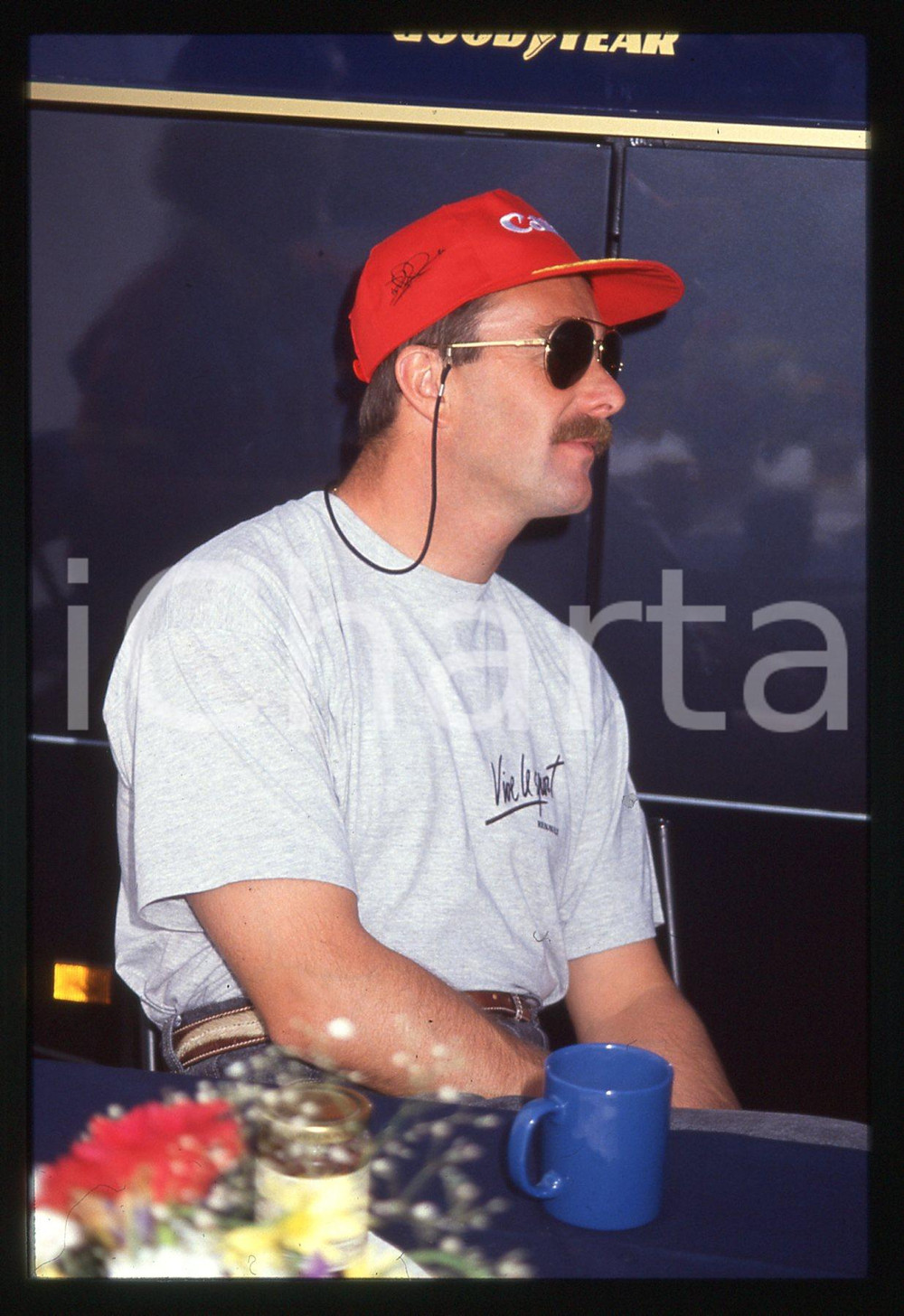 35mm vintage slide* 1990ca FORMULA1 Nigel MANSELL scuderia WILLIAMS - Ritratto 4